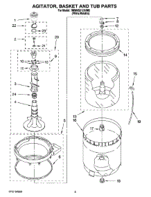 03 - Agitator, Basket And Tub Parts parts for Maytag Washer 7MMMS0120VM0 from AppliancePartsPros.com