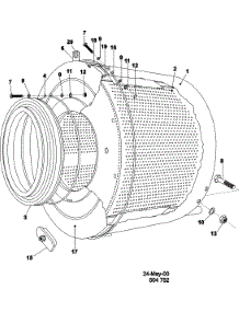 10 - Tub And Drum parts for Maytag Washer MFS25PNFTS from AppliancePartsPros.com