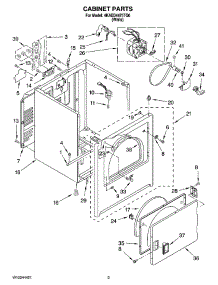 02 - Cabinet Parts parts for Maytag Dryer 4KAED4475TQ0 from AppliancePartsPros.com