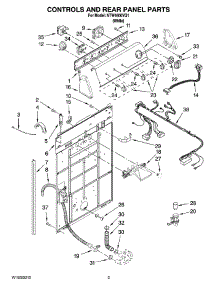 02 - Controls And Rear Panel Parts parts for Maytag Washer NTW4600VQ1 from AppliancePartsPros.com