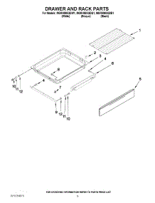 06 - Drawer And Rack Parts parts for Maytag Range MGRH865QDW1 from AppliancePartsPros.com