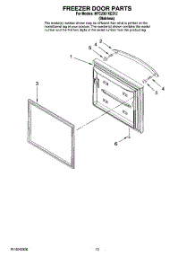 07 - Freezer Door Parts parts for Maytag Refrigerator MFC2061KES12 from AppliancePartsPros.com