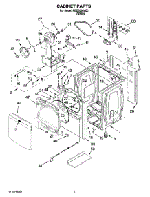 02 - Cabinet Parts parts for Maytag Dryer MEDB200VQ0 from AppliancePartsPros.com