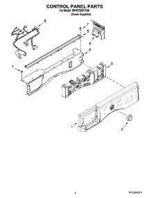 03 - Control Panel Parts parts for Maytag Washer MHWZ600TE00 from AppliancePartsPros.com