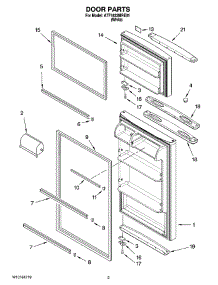02 - Door Parts parts for Maytag Refrigerator ATF1822MRE01 from AppliancePartsPros.com