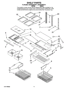 06 - Shelf Parts parts for Maytag Refrigerator ABD2233DEB14 from AppliancePartsPros.com