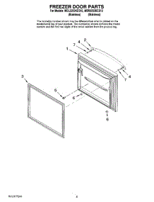 03 - Freezer Door Parts parts for Maytag Refrigerator MBL2255KES12 from AppliancePartsPros.com