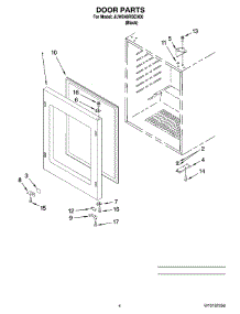 03 - Door Parts parts for Maytag Wine Cooler JUW248RBCX00 from AppliancePartsPros.com