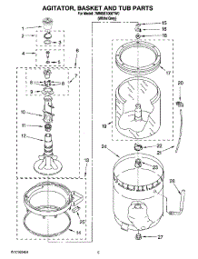 03 - Agitator, Basket And Tub Parts parts for Maytag Washer 7MMSE1000TW0 from AppliancePartsPros.com