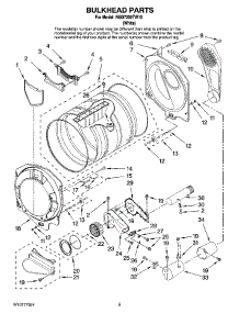 03 - Bulkhead Parts parts for Maytag Dryer NGD7200TW10 from AppliancePartsPros.com