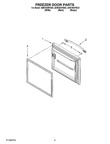 05 - Freezer Door Parts parts for Maytag Refrigerator ABB1922FEW2 from AppliancePartsPros.com