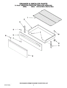 04 - Drawer & Broiler Parts parts for Maytag Range AER5822VAD0 from AppliancePartsPros.com