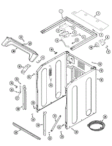 16 - Cabinet-Front (Washer) parts for Maytag Dryer MLG19PDAXW from AppliancePartsPros.com