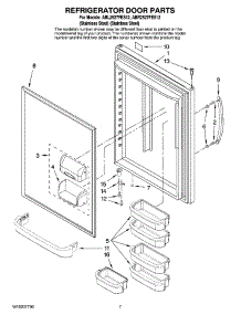 05 - Refrigerator Door Parts parts for Maytag Refrigerator ABR2527FES12 from AppliancePartsPros.com