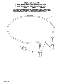 05 - Heater Parts parts for Maytag Dishwasher MDB4651AWS42 from AppliancePartsPros.com