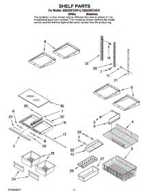 07 - Shelf Parts parts for Maytag Refrigerator GB6526FEAS10 from AppliancePartsPros.com