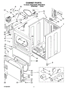 02 - Cabinet Parts parts for Maytag Dryer MEDC700VW0 from AppliancePartsPros.com