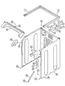 04 - Cabinet-Front (Lower) parts for Maytag Dryer MLE23PDAYW from AppliancePartsPros.com