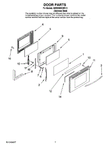 05 - Door Parts parts for Maytag Range MGRH865QDS10 from AppliancePartsPros.com