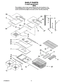 06 - Shelf Parts parts for Maytag Refrigerator ABB1921DEW14 from AppliancePartsPros.com