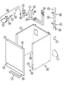 03 - Cabinet parts for Maytag Washer MAT10PSAAW from AppliancePartsPros.com