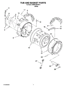 05 - Tub And Basket Parts parts for Maytag Washer MHWE300VW10 from AppliancePartsPros.com