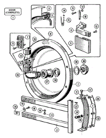 05 - Door parts for Maytag Washer MFX50PNAVS from AppliancePartsPros.com