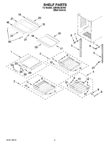 02 - Shelf Parts parts for Maytag Wine Cooler JUB248LBCX00 from AppliancePartsPros.com