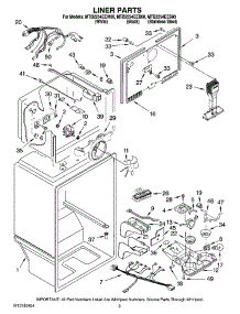 02 - Liner Parts parts for Maytag Refrigerator MTB2254EEW00 from AppliancePartsPros.com