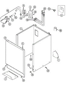 03 - Cabinet parts for Maytag Washer MAT13MNDAW from AppliancePartsPros.com