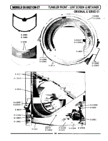 09 - Tumbler Front, Lint Screen & Retainer parts for Maytag Dryer DE21CM from AppliancePartsPros.com