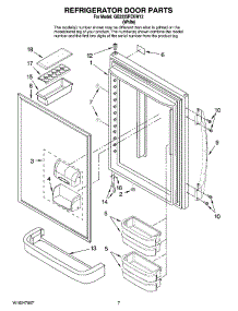04 - Refrigerator Door Parts parts for Maytag Refrigerator GB2225PEKW12 from AppliancePartsPros.com
