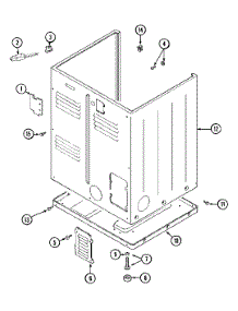 05 - Cabinet-Rear parts for Maytag Dryer MDG12PDBBL from AppliancePartsPros.com