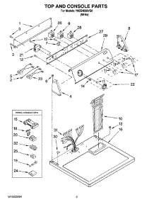 02 - Top And Console Parts parts for Maytag Dryer YNED4800VQ0 from AppliancePartsPros.com