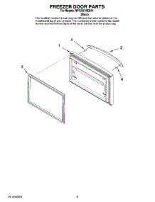 03 - Freezer Door Parts parts for Maytag Refrigerator MFF2557HEB14 from AppliancePartsPros.com