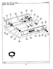 03 - Mn Control Panel parts for Maytag Dryer MDE26MNAGG from AppliancePartsPros.com