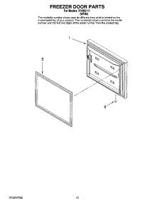 07 - Freezer Door Parts parts for Maytag Refrigerator RY495111 from AppliancePartsPros.com