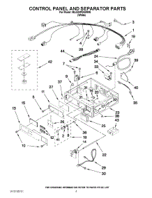 02 - Control Panel And Separator Parts parts for Maytag Dryer MLG24PDAWW0 from AppliancePartsPros.com