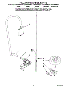 06 - Fill And Overfill Parts parts for Maytag Dishwasher ADB1500AWW41 from AppliancePartsPros.com
