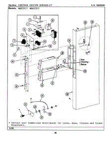 03 - Control Center Shroud parts for Maytag Dryer MDE27CTAEW from AppliancePartsPros.com