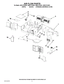 04 - Air Flow Parts parts for Maytag Microwave AMV2174VAW1 from AppliancePartsPros.com
