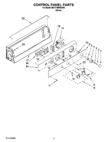 02 - Control Panel Parts parts for Maytag Washer MAT15MNBGW0 from AppliancePartsPros.com