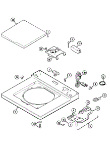 03 - Top parts for Maytag Washer MAT11PDAAW from AppliancePartsPros.com