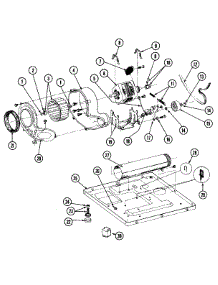09 - Motor, Blower & Base Frame parts for Maytag Dryer MDG27CSABL from AppliancePartsPros.com