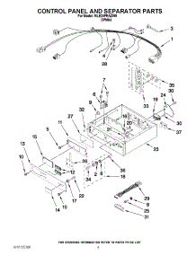 02 - Control Panel And Separator Parts parts for Maytag Dryer MLE24PRAZW0 from AppliancePartsPros.com