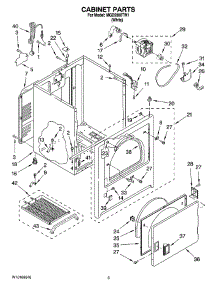 02 - Cabinet Parts parts for Maytag Dryer MGD5900TW1 from AppliancePartsPros.com