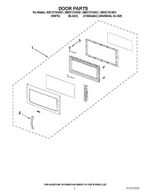 02 - Door Parts parts for Maytag Microwave AMV2174VAD1 from AppliancePartsPros.com