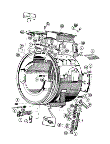 03 - Outer Shell Assembly parts for Maytag Washer MFX50PNAVS from AppliancePartsPros.com