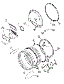 10 - Tumbler (Bisq) parts for Maytag Dryer MDE16PDAYQ from AppliancePartsPros.com