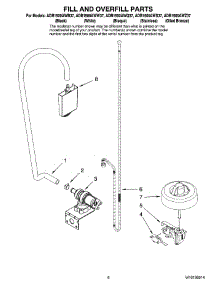 06 - Fill And Overfill Parts parts for Maytag Dishwasher ADB1500AWZ37 from AppliancePartsPros.com